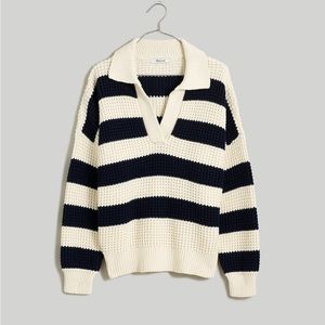 Madewell Waffle-Knit Henley Sweater